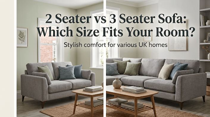 2 Seater vs 3 Seater Sofa: Which Size Fits Your Room?