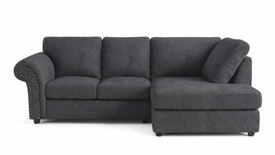 Dark Grey L Shape Sofas