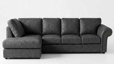Black XL L Shape Sofas
