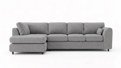 Silver XL L Shape Sofas