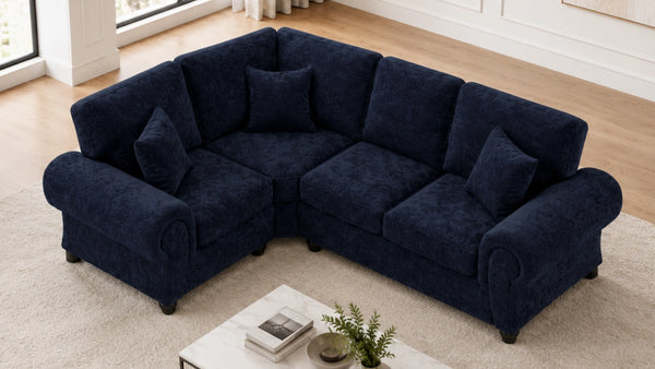 Chenille-Midnightblue-Lefthandfacing