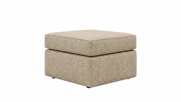 Chenille-footstool-Beige