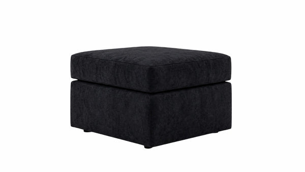 Chenille-footstool-Black_1