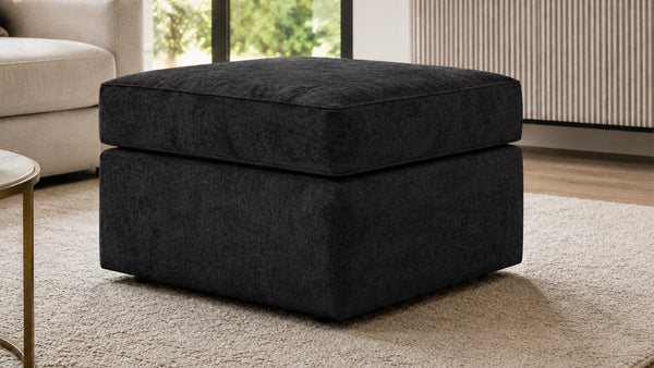 Chenille-footstool-Black_4