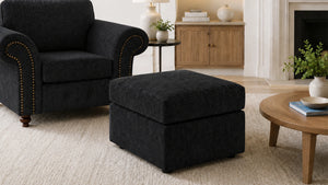 Chenille-footstool-Black_5