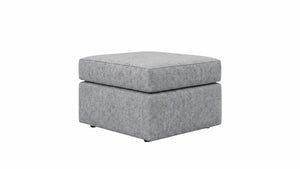 Chenille-footstool-Lightgrey