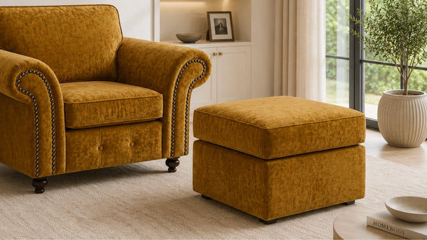 Chenille-footstool-Mustard_5
