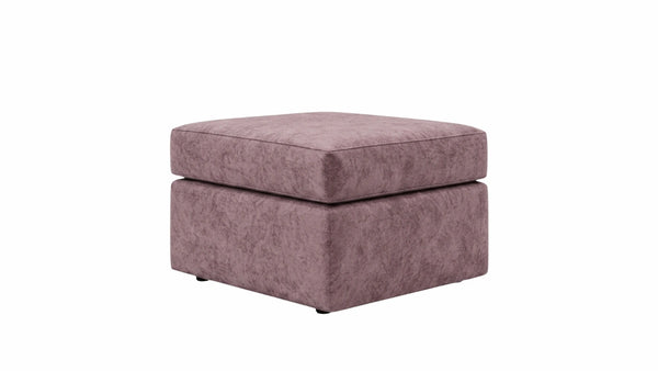 Chenille-footstool-Pink