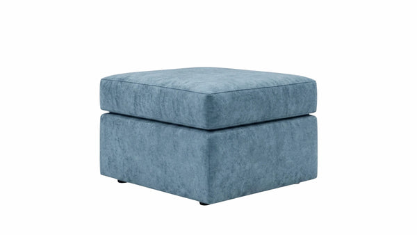 Chenille-footstool-Skyblue