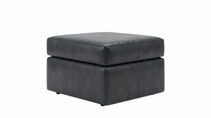 Leather-footstool-Black