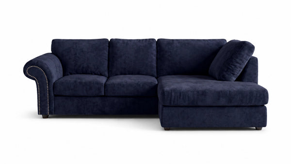 chenille-midnight blue-Right Hand Facing