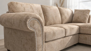 chenille-Beige-Left Hand Facing