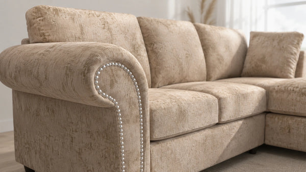 chenille-Beige-Left Hand Facing