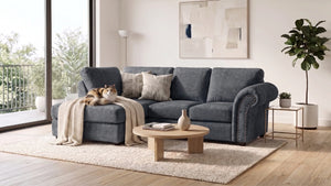 chenille-darkgrey-Left Hand Facing