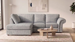 chenille-lightgrey-Left Hand Facing