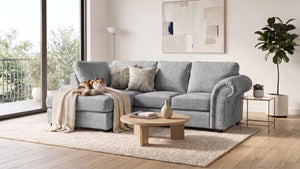 chenille-lightgrey-Left Hand Facing
