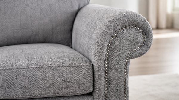 chenille-lightgrey-Left Hand Facing