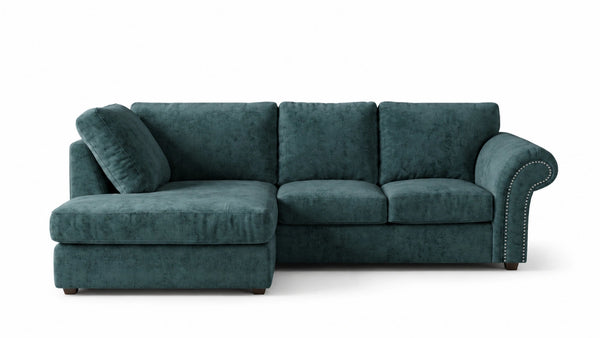 chenille-teal-Left Hand Facing