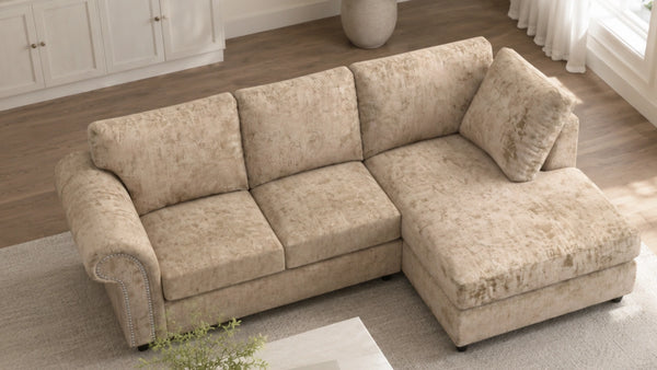 chenille-cream-Right Hand Facing