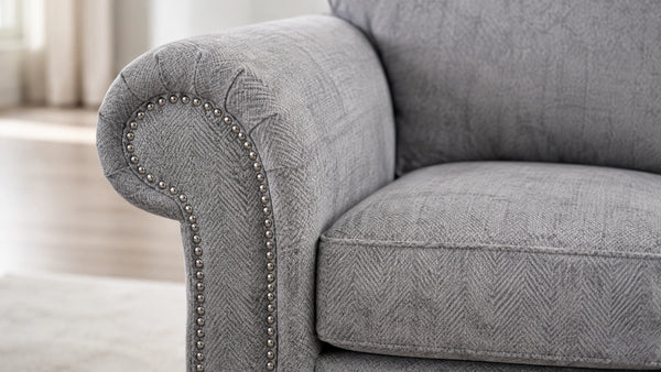 chenille-lightgrey-Right Hand Facing