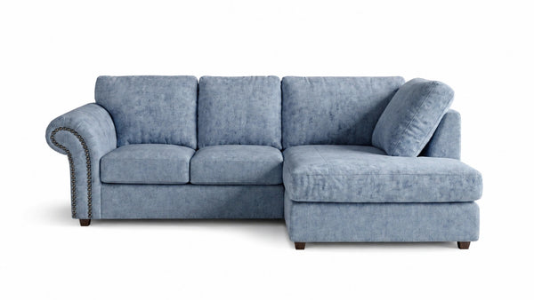 chenille-sky blue-Right Hand Facing