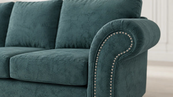 chenille-teal-Right Hand Facing
