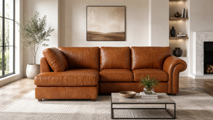 leather-brown-Left Hand Facing