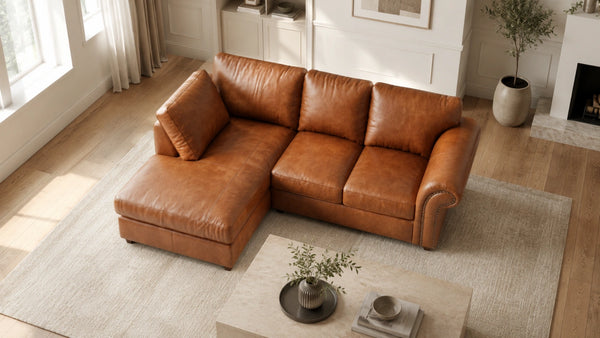 leather-brown-Left Hand Facing